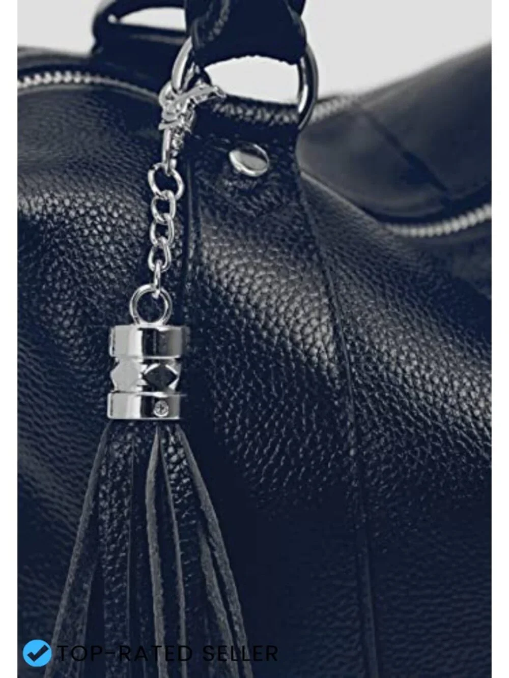 Genuine Leather Satchel Tote Handbag | Adjustable Crossbody Strap | Work Travel